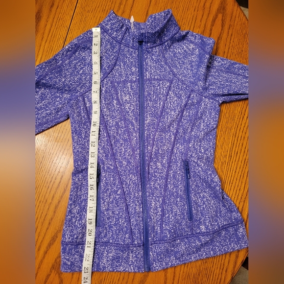 Ivivva by Lululemon Perfect Your Practice Jacket Purple and Gray Large (14) - Picture 8 of 8